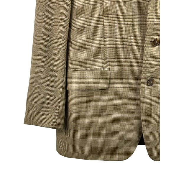 Mens Chaps By Ralph Lauren Glen Plaid Blazer Jacket Size 42T - Picture 4 of 15